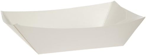 DixieKL300W8 Kant Leek Polycoated Paper Food Tray, 3 Pound, White (Case of 500)