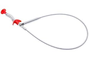TERRYSHOP74 Molla Pick-Up stura lavandino sturalavabo Sonda Pinza Asta Flessibile Prenditutto Asta flessibile con pinza 60 cm raccogli oggetti pulizia tubi gancio