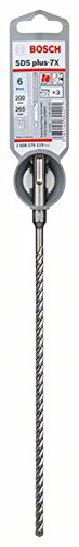 BOSCH HM-Hammerbohrer SDS-Plus-7x Länge 265 mm, Bohrer Durchmesser 6 mm, 1 Stück, 2608576119 - 2