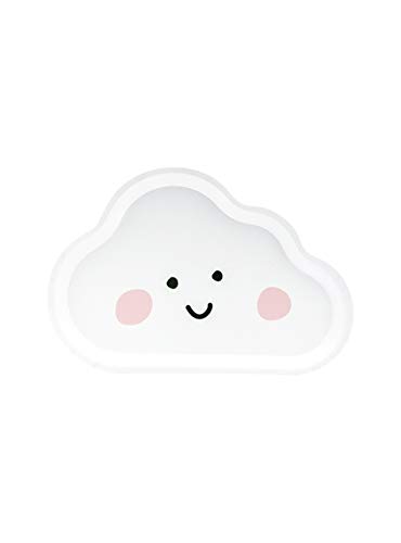 Luck and Luck Sweet Dreams - Piatti di Carta per Feste, Motivo: Nuvole, 6 Pezzi, Colore: Bianco