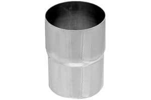 ZAMBELLI GMBH & CO. KG Zambelli Zink Ablaufrohr-Verbinder DN 100 mm - Einfache Montage & Formsicher & exakte Passgenauigkeit