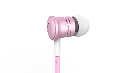 Auriculares In Ear Est  reo con Micr  fono  Moniko auriculares deportivos con Cable  3 Colores para M  vil  Reproductor MP3 etc - Rosa