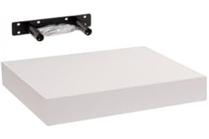 Velano - Regalbrett, Wandregal, Regalboden, Schweberegal, Hängeregal, Regalsysteme - 1 Stück, 23.5x23.5 cm, Weiß - Regale für Küche, Badezimmer, Wohnzimmer, Schlafzimmer - FS