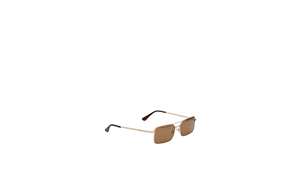 CRISTIAN LEROY Occhiali da Sole Unisex in Tinta Unita rettangolari e in  Metallo Unisex Sunglasses : Amazon.it: Abbigliamento