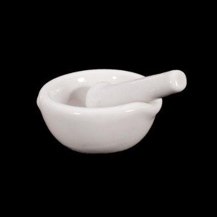 Veroda 6ml Porcelain Mortar and Pestle Mixing Grinding Bowl Set by Veroda - 2