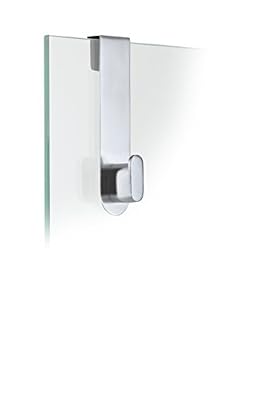 Blomus 68905 Crochet Areo pour vitre de Douche Argent Mat Acier Inoxydable, 3,5 x 4 x 14 cm