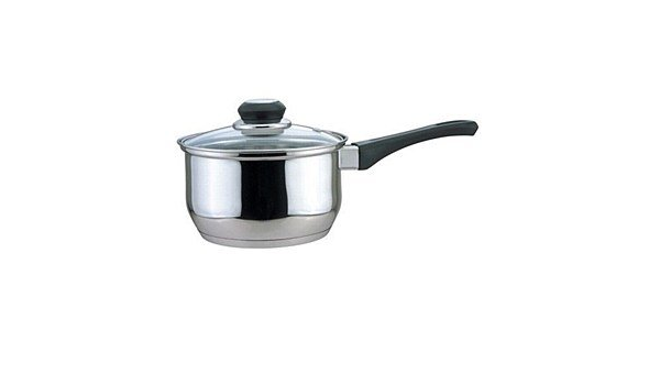 Culinary Pro Stainless Steel Saucepan With Lid Silver 16cm 2 2l Amazon Co Uk Kitchen Home