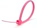 Produktbild Innovo Stark fluoreszierende Kabelbinder, 300 mm x 4,8 mm, aus Nylon, Rosa, 25 Stück