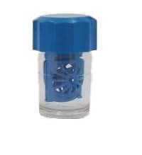 Kontaktlinsenbehälter hoch Aufbewahrungsbehälter blau transparent