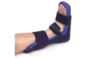 BODY-TEC WELLBEING Stecca tutore ultra leggera dorsale notturna regolabile con imbottitura morbida lavabile e cuneo per piede