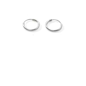 Orecchini A Bottone A Barra Piccola In Argento Sterling - Foto 8