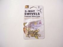 Danielson Swivels 3Way Sp Brs Sz 8 fishing-equipment