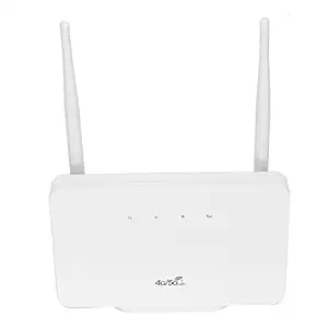 WiFi Router, 4G CPE 10 100Mbps Ethernet 150Mbps Wireless Internet Router High Gain 180 Rotatable Antenna Plug and Play Micro SIM Card Slot Support Multi-Device Connection Wireless Router(EU)