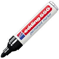 edding 550, m. Rundspitze 3-4 mm, schwarz, 10 Stück