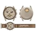 Swatch Moon Swatch Mission to Saturn Speedmaster Brown - New, Unisex