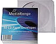 MediaRange Retailpack 50 CD Paperbag with Flagwindow - CD/DVD sleeve