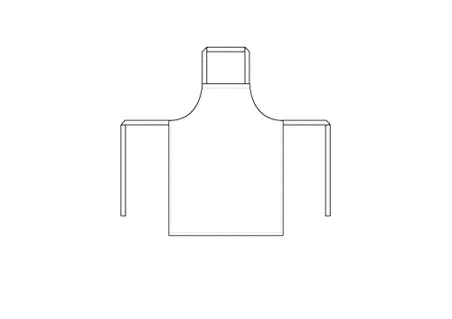 Karlowsky Latzschürze Basic 76 X 100 CM,Weiß - 2