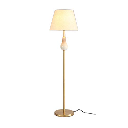 Preisvergleich Produktbild Einfache Kupfer Keramik Lampe Schlafzimmer Nachttischlampe Wohnzimmer Studie Dekorative Stehleuchte (Farbe : Taste-150 * 40CM)