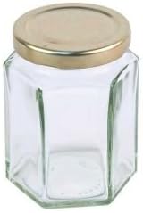 12oz Hex Honey Jar (84 pack with lids)- jams, preserves