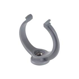Nicoll Collier lyre PVC gris simple - Tube Ø 50 mm - Nicoll