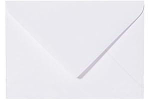 ‎PAPER24 Paper24 25 Briefumschläge 140x190 mm in Weiß für Hochzeit, Geburtstag und Grußkarten 13x18 cm