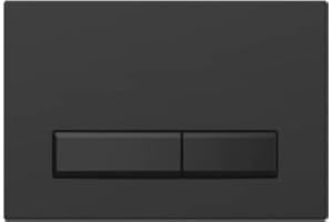 STARBLUEDISC Fredo 35 Betätigungsplatte Matt Schwarz für Geberit Delta (UP100) und Sigma (UP320).