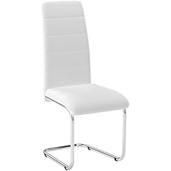 IDMarket - Lot de 4 chaises Mia Blanches pour Salle à Manger
