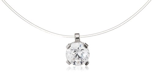 Tous mes bijoux Damen-Ketten 925 Sterling-Silber Silber Cubic Zirconia