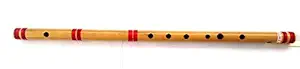 PAL MUSIC HOUSE A scale 30cm 6 holes finest indian bansuri Natural flute