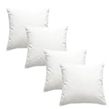 4 x Kissenfüllungen Innenkissen 50x50 cm 650g Federkissen, Sofakissen, jetzt noch praller gefüllt! Deutsches Qualitätsprodukt
