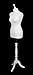 Produktbild DELUXE the 10 Shopfitting Shop Mannequin/buste de couture Mannequin femme, blanc Jersey trépied en bois Blanc