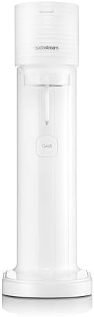 Sodastream Gasatore Gaia bianco ideale per realizzare acqua frizzante, include una bottiglia lavabile in lavasoviglie e un cilindro contenente Co2