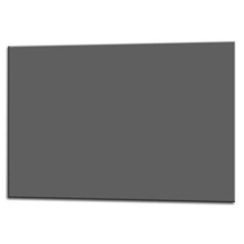 Pantalla antisalpicaduras de cristal/Panel de vidrio templado para cocina, 75 x 60 cm, Gris