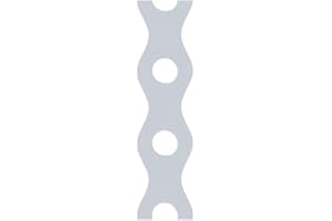 DOMAX Galvanised Metal Perforated Multi Purpose Fixing Strapping Band 12mm x 0.7mm (10m Roll)