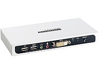 Xystec KVM-Switch USB/DVI/Audio für 2 PCs inkl. Anschluss-Kabel - 4
