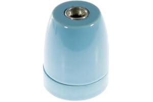LND Douille E27 en Porcelaine Bleu - Déco Vintage