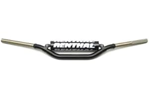 RENTHAL 8799701 - Manubrio Twinwall Carmichael high black with black pad 997-01-BK-02-185