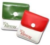Xmas Special My Ashtray 1 Red &amp; 1 Green Pocket Ashtray