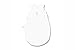 Baby Boum Lightweight Sleep Sack with Adorable 3D Metallic Robot AppliquÚ Spaceman Collection (Milky White. 0 - 3 Months)