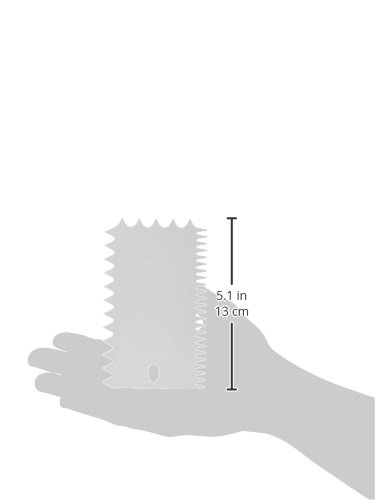 KAISER Teigspachtel-Set 3-teilig Kuchengarnierer Teigspachtel Teigspachtel eckig Pâtisserie 7 unterschiedliche Muster ergonomisches Design hohe Formstabilität - 2