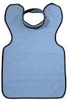 Flow Dental 75051NL-38 Adult Bib Apron with Attached Collar, No-Lead, 24" x 26" Size, Shimmering Green