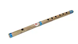 SG Musical - G Scale 9 inch Indian Bamboo Bansuri/Flute
