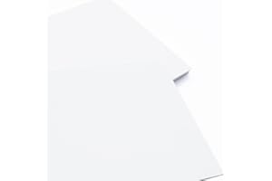 ANHELUS PAPER & DECO 100 Cartoline Bianche Spesse 21x10cm 300g/m2 - Biglietti di Auguri, Biglietti Invito & Cartoline Postali - Cartoncino Bianco per Scrivere & Disegnare - Ideale per Appunti, Flashcards & Studio