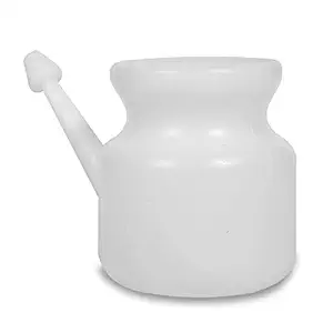 DGARYS neti pot for allergy sinus asthma yoga (BIG NETI WHITE PACK OF 1)