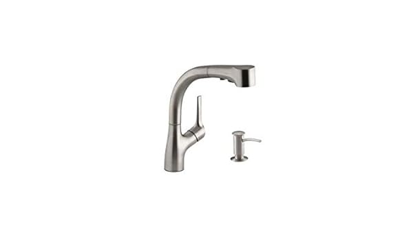 Kohler Kr13963sdvs Elate Pull Out Kitchen Faucet With Soap