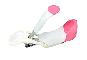 univan Baby Safety Nail Scissor/Clipper/Manicure/Pedicure/Baby Magnifier Nail Cutter/Safety Cutter Care for New Born Baby/Toddler/Kids/Children (Nail Cutter Lens Pack of 1)