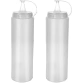 Orret Home 2 Adet Sos Şişesi 700 Ml Plastik Yağlık Sirkelik Ket&ccedil;ap Mayonez Sızdırmaz Sosluk Yağdanlık,BPA İ&ccedil;ermez (Şeffaf)