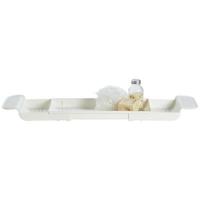 madesmart® Längenverstellbare Badewannenbrücke, für Badeutensilien, Polypropylen - 3