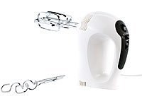 Rosenstein & Söhne Elektrischer Handrührer, 300 Watt, 5 Geschwindigkeiten, Turbo, 4 Haken - 8