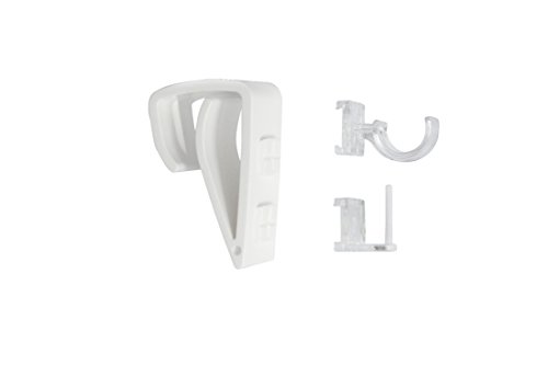 Gardinenstange ausziehbar „Oval“ verschiedene Größen und Farben + Klemmträger ohne Bohren zur Aufhängung von Scheibengardinen Schwarz gold 80-120 cm - 3